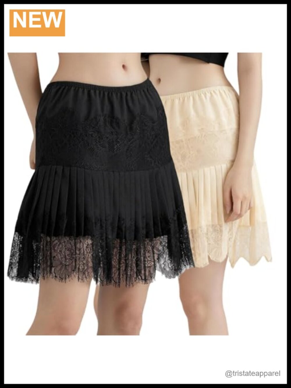Lace Ruffle Floral Mini Skirt Low Waist Layered Slip Women's S-3XL